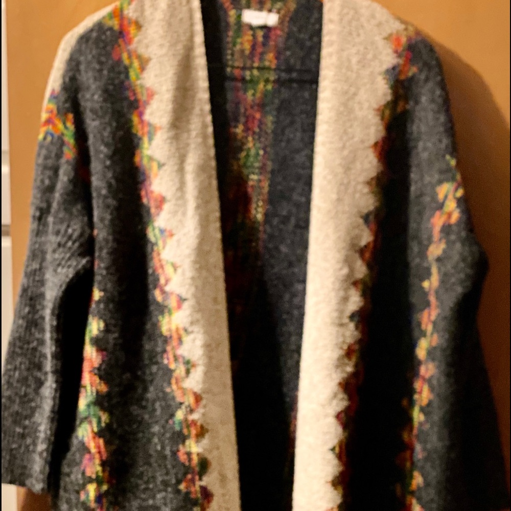 Fashion Debut open front cardigan multi colored